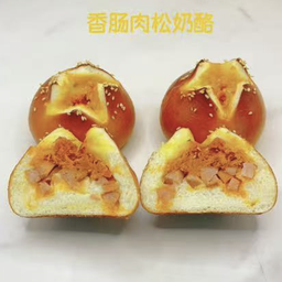 sausage floss pretzel bread