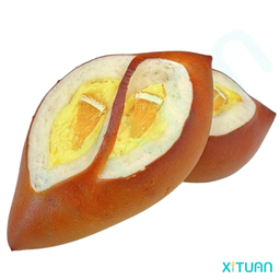 orange chesse pretzel bread