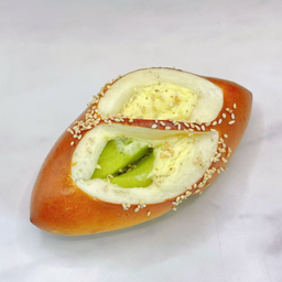 绿豆桂花碱水面包
