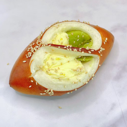 绿豆柚子碱水面包