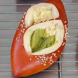 green bean pudding pretzel